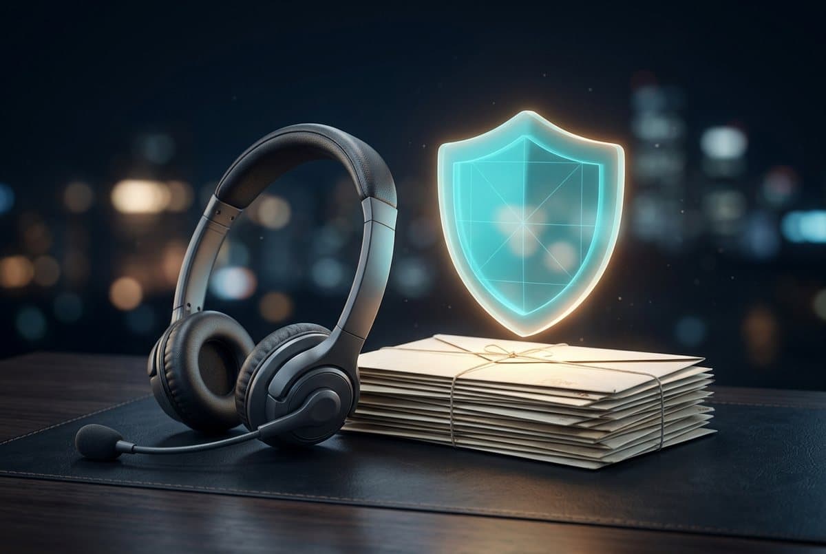 Process customer correspondence containing personal data