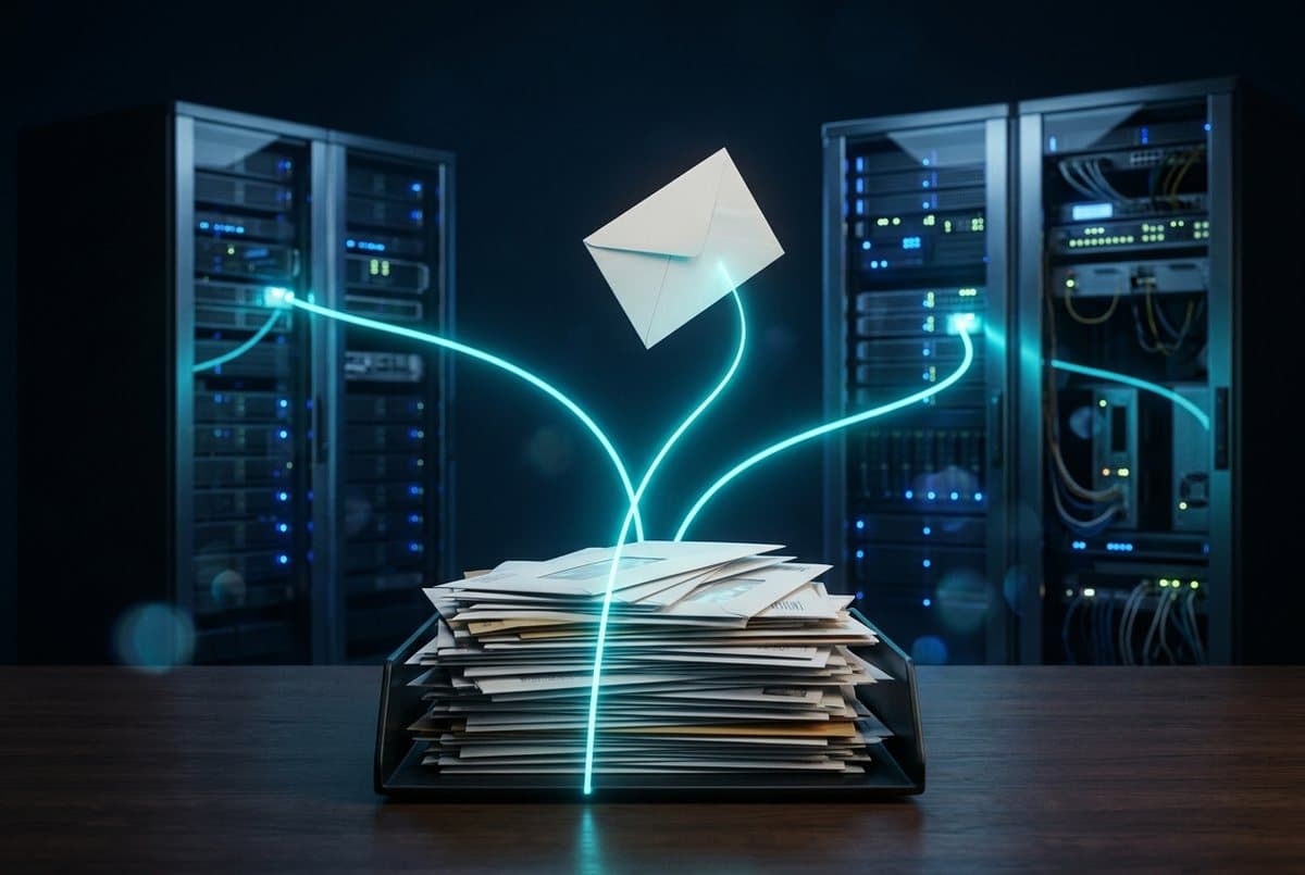 Read the inbox, classify and hand over to ERP and CRM