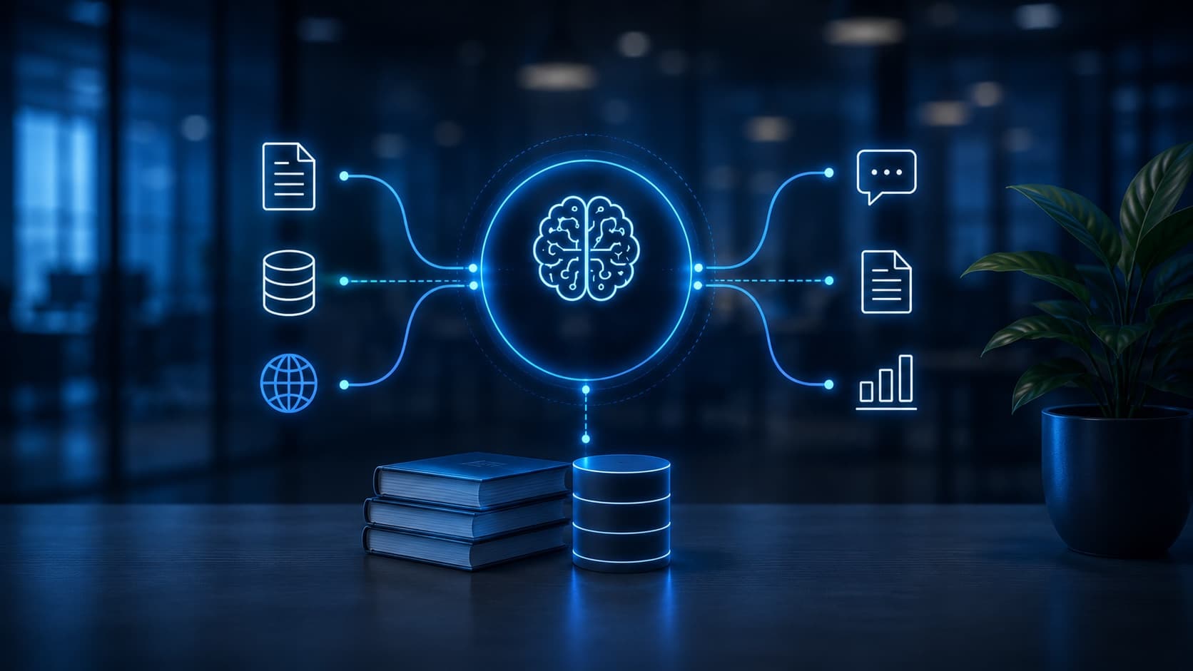 Retrieval-Augmented Generation, KI-Modell verbunden mit Unternehmensdaten und Dokumenten